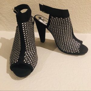 Jennifer Lopez Peep-Toe Heeled Bootie